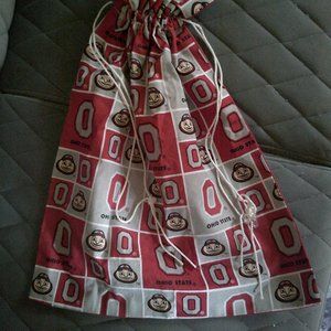 Ohio State Buckeyes Handmade Drawstring Bag